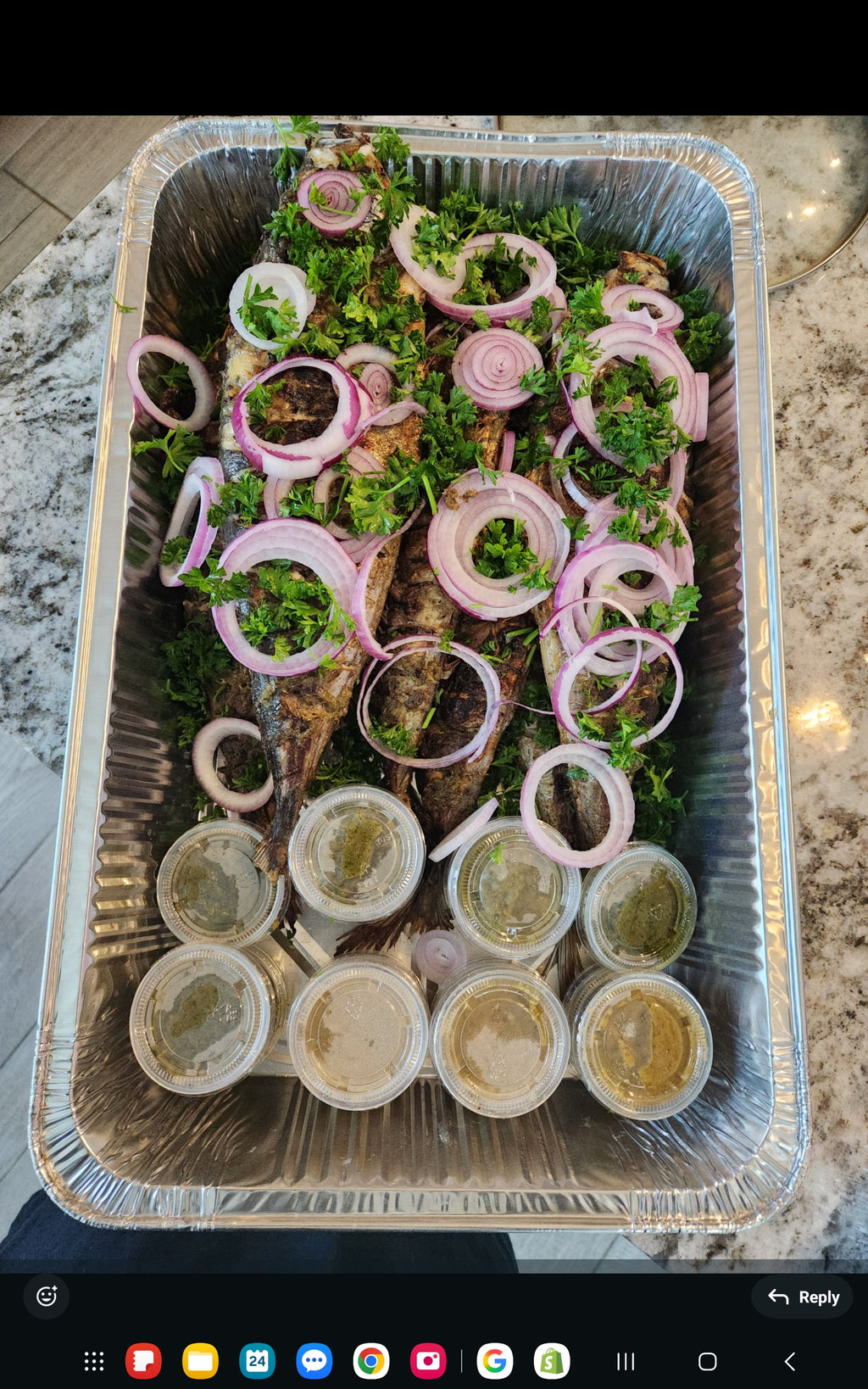Grilled mackerel Fish