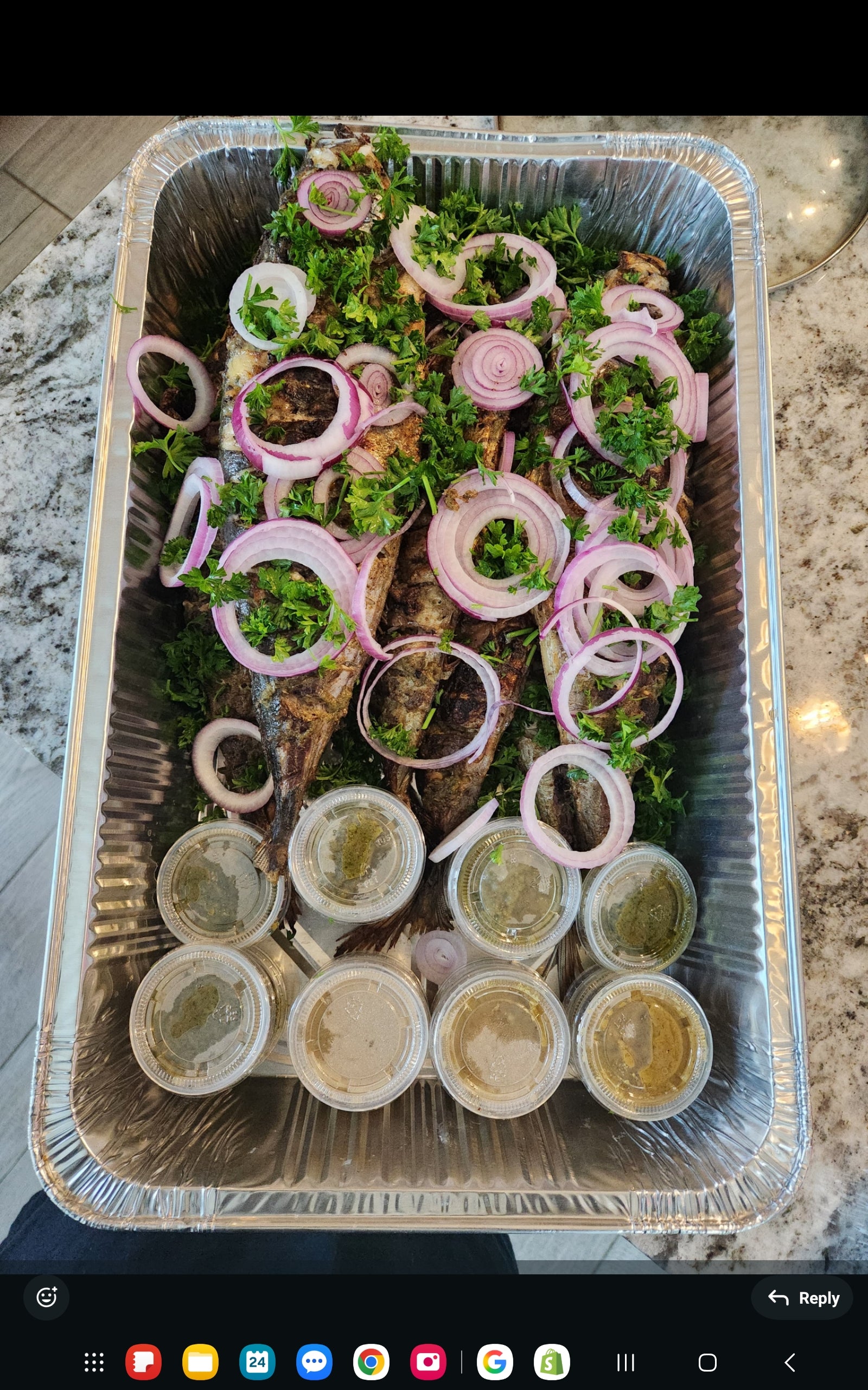 Grilled mackerel Fish